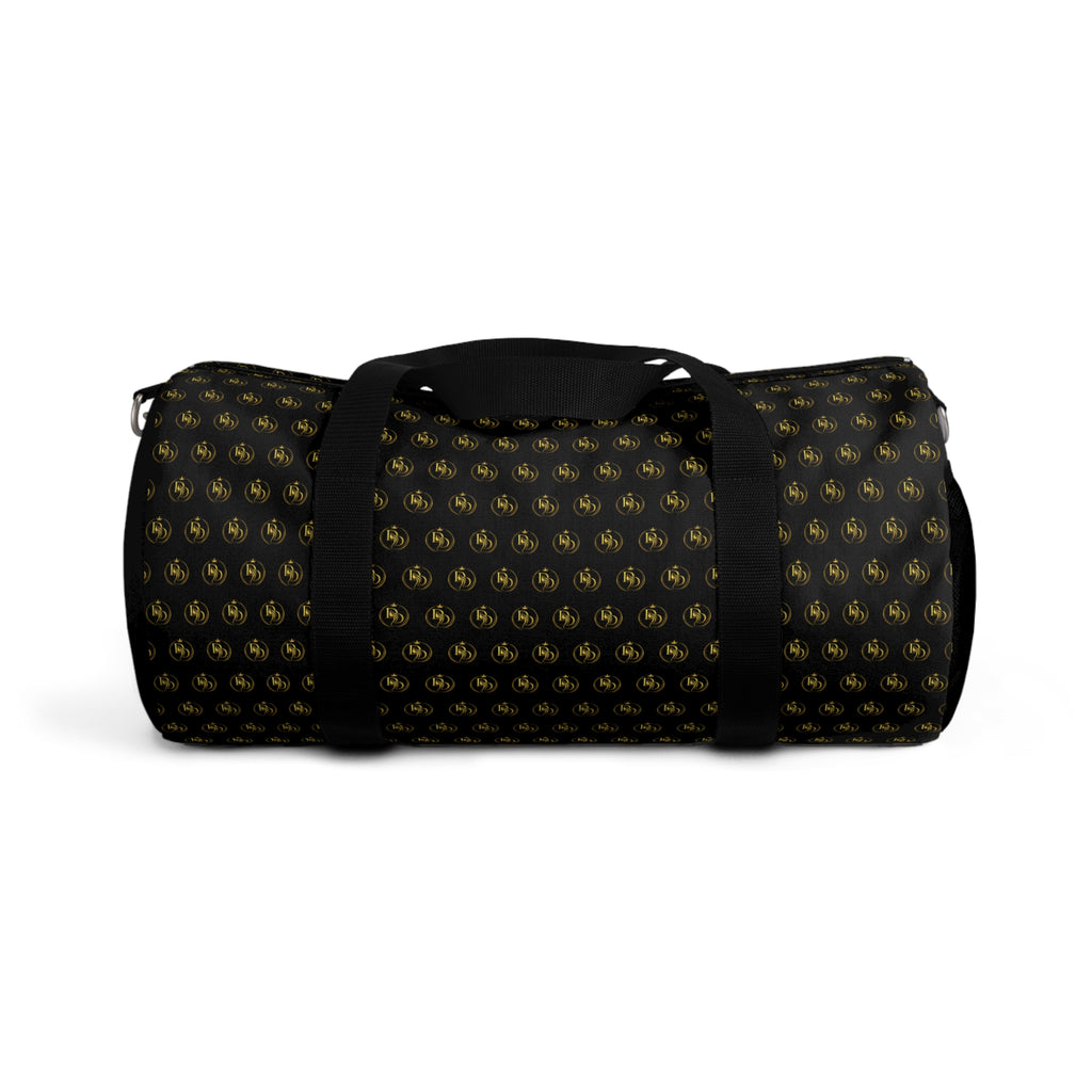 Black & Gold Fleur Duffel Bag – Elegant Travel Gym Bag