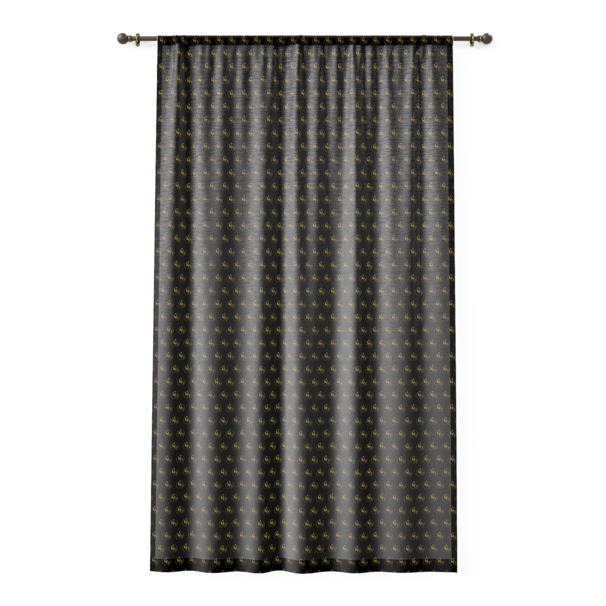 DBD Black Sheer Curtain