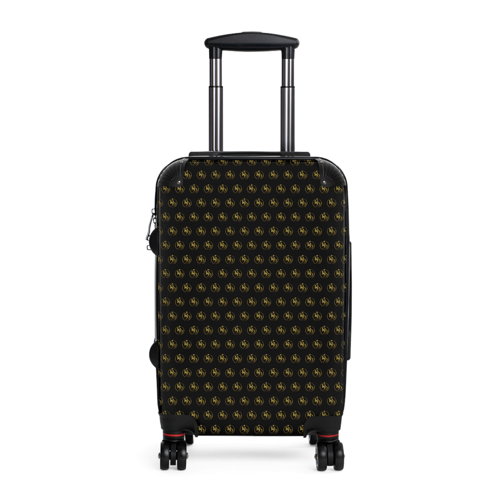 DBD Black & Gold Fleur Suitcase