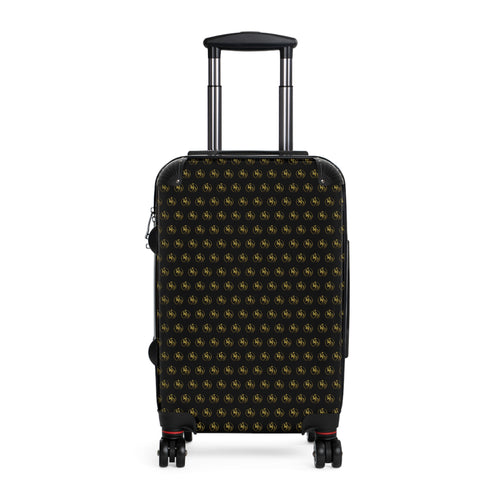 DBD Black & Gold Fleur Suitcase