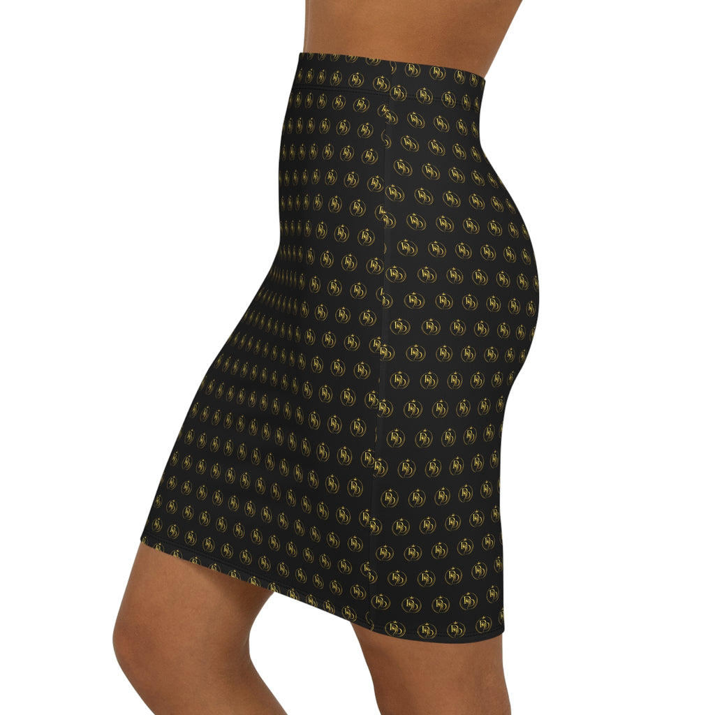 DND Pattern Pencil Skirt
